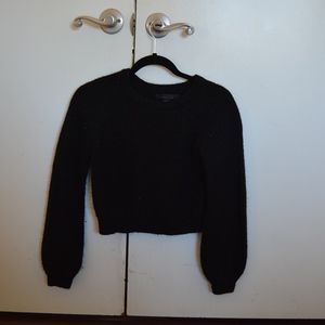 BLACK KNIT SWEATER